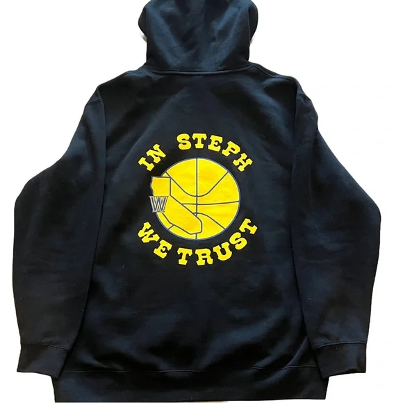 Lane Seven XXL Warriors Pullover Sweater with “In Steph we Trust” logo - Picture 2 of 3